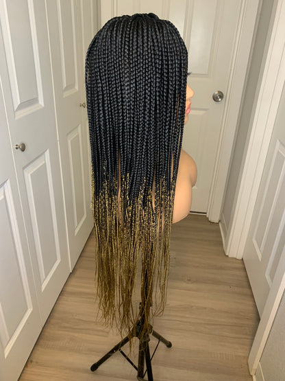 32" Ombre Hand Braided Wig