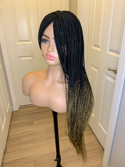 32" Ombre Hand Braided Wig