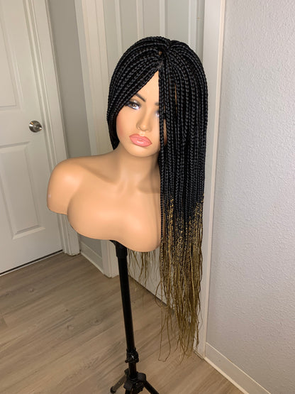 32" Ombre Hand Braided Wig