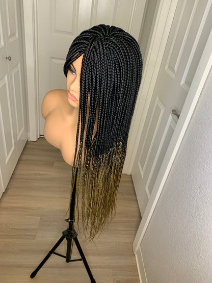 32" Ombre Hand Braided Wig